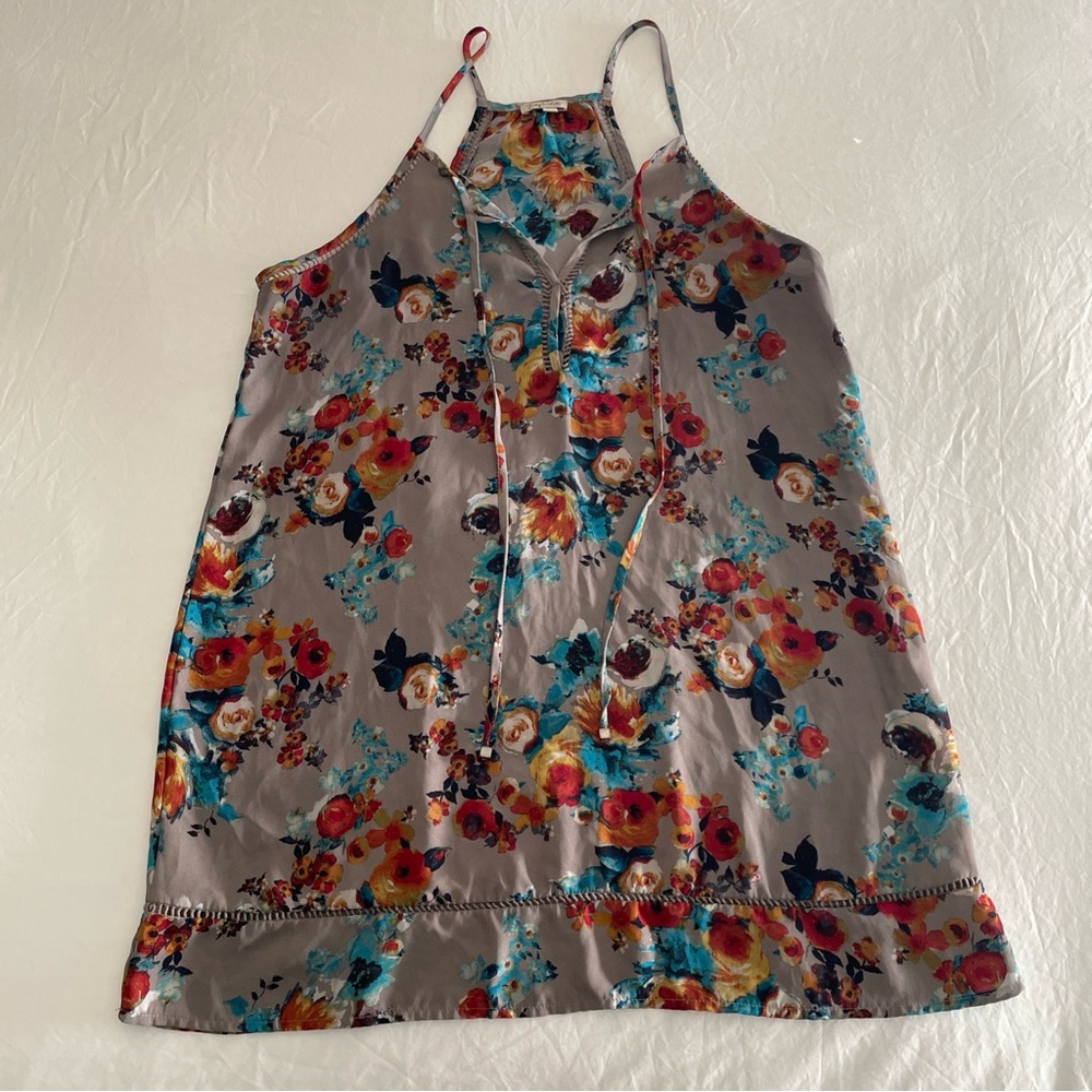 Floral Print Tank Top Sz M
